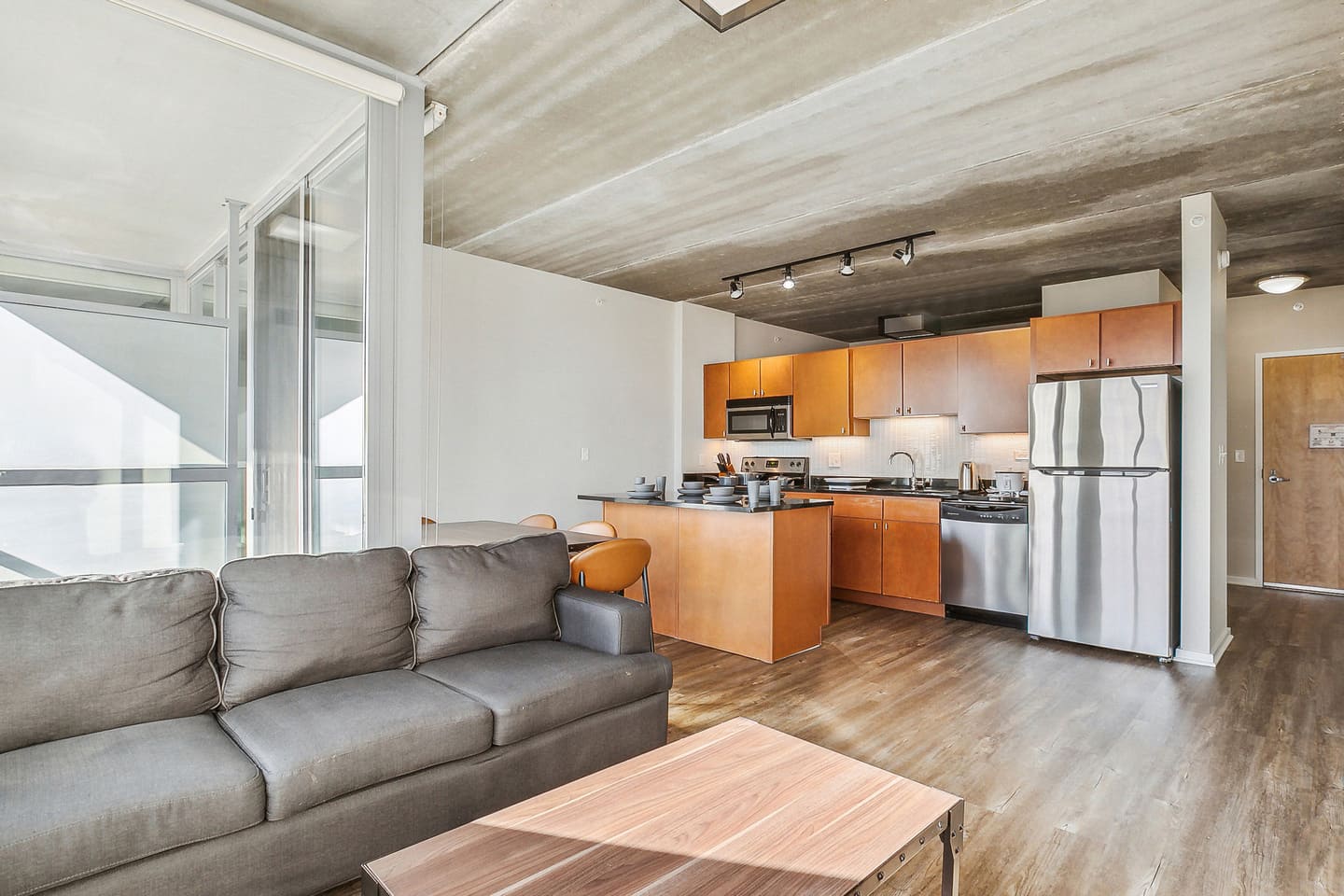 Interior view of the ELS Chicago Student Residence in Chicago, Illinois, USA.