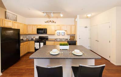 St. Paul Student Residence kitchen and dining room